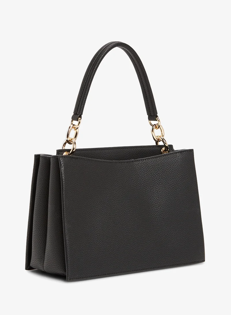 TOMMY HILFIGER  Monogram Pebble Grain Satchel for Women | Best Price UAE